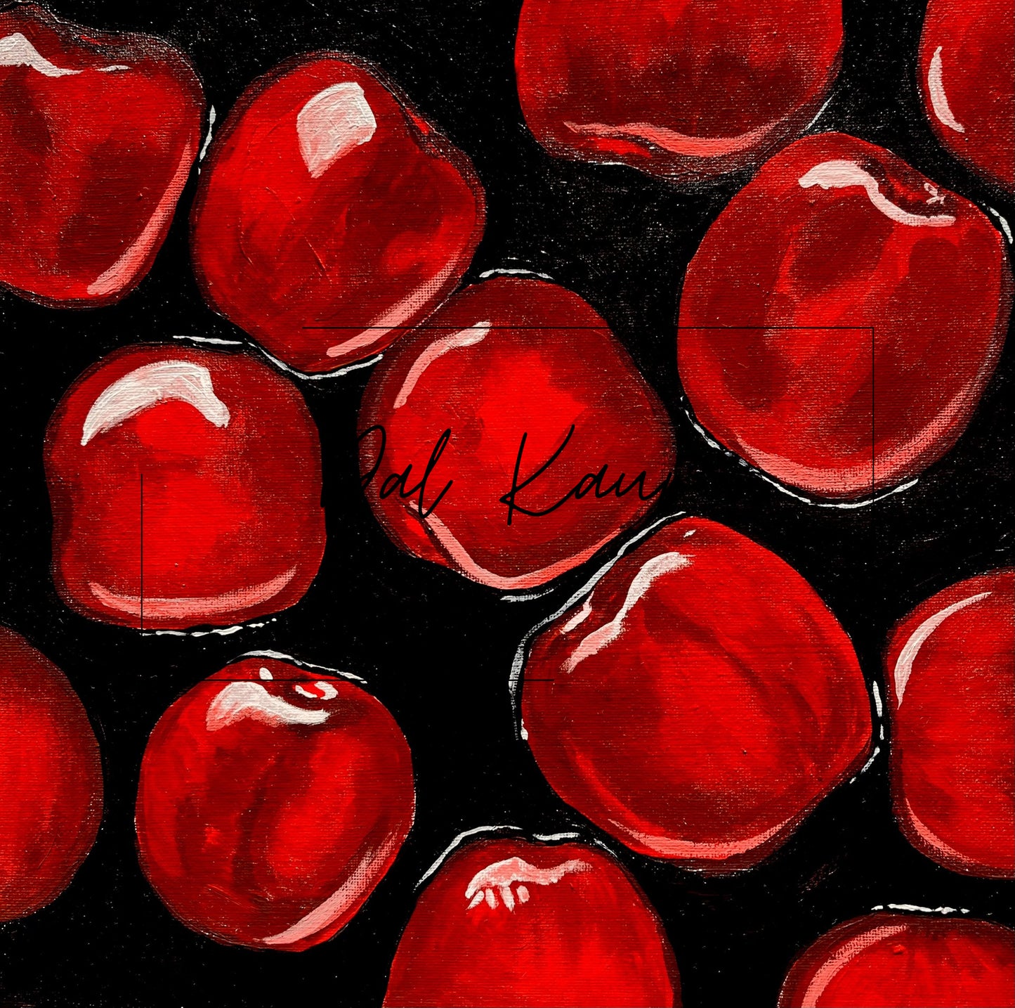 Cherries in Dark Waters Original Art