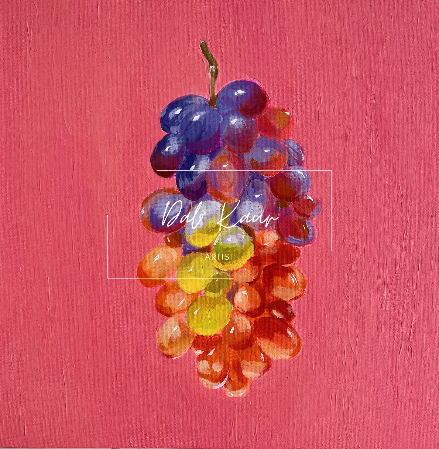 Rainbow Grapes Original Art