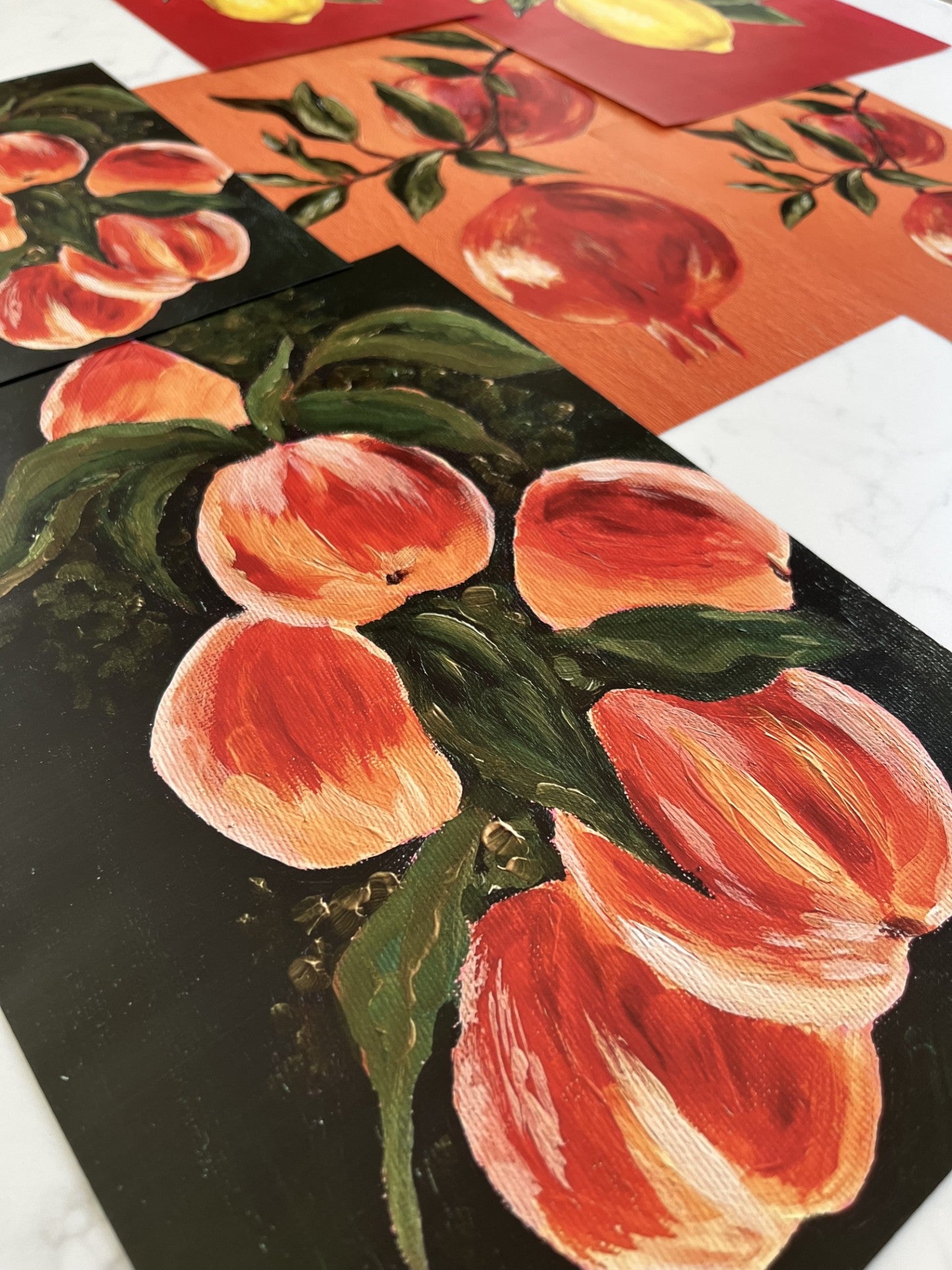 Vintage Peaches Acrylic Art Print