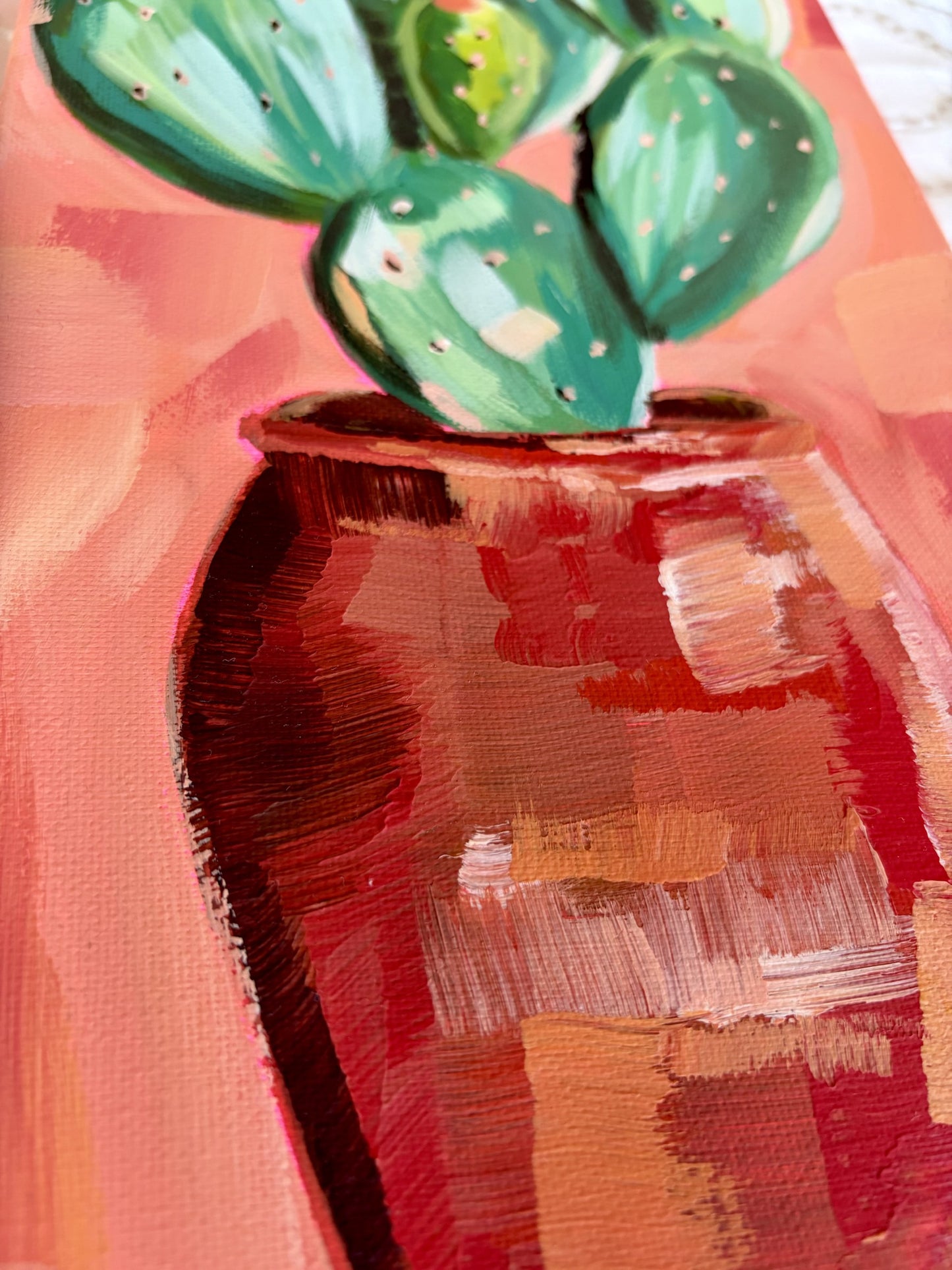 By The Courtyard Original Art