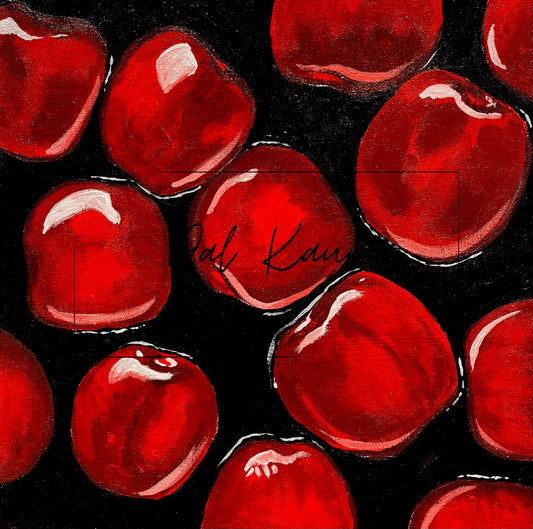 Cherries in Dark Waters Original Art