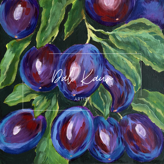 Forest Plums Original Art