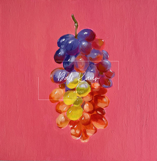 Rainbow Grapes Original Art