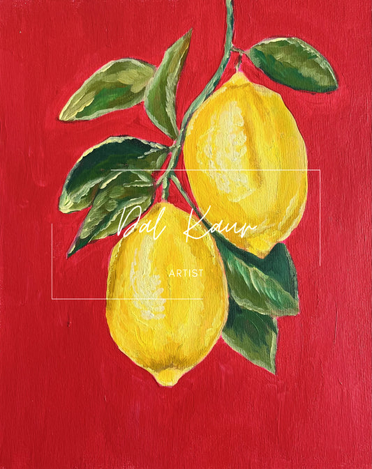 Lemon Life Acrylic Art Print