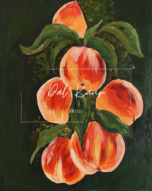 Vintage Peaches Acrylic Art Print