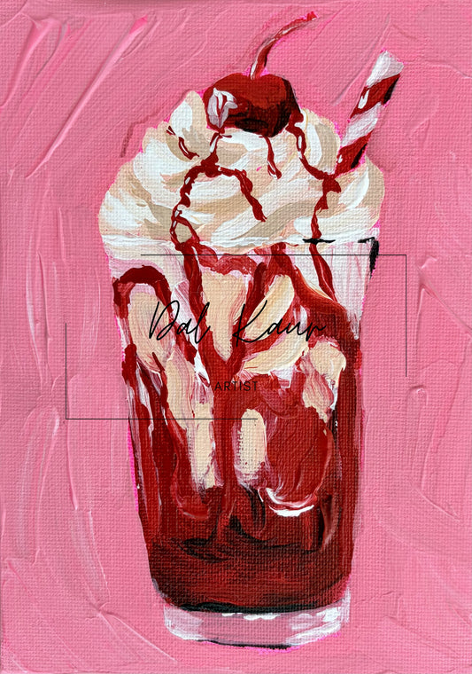 Strawberry Milkshake Original Art