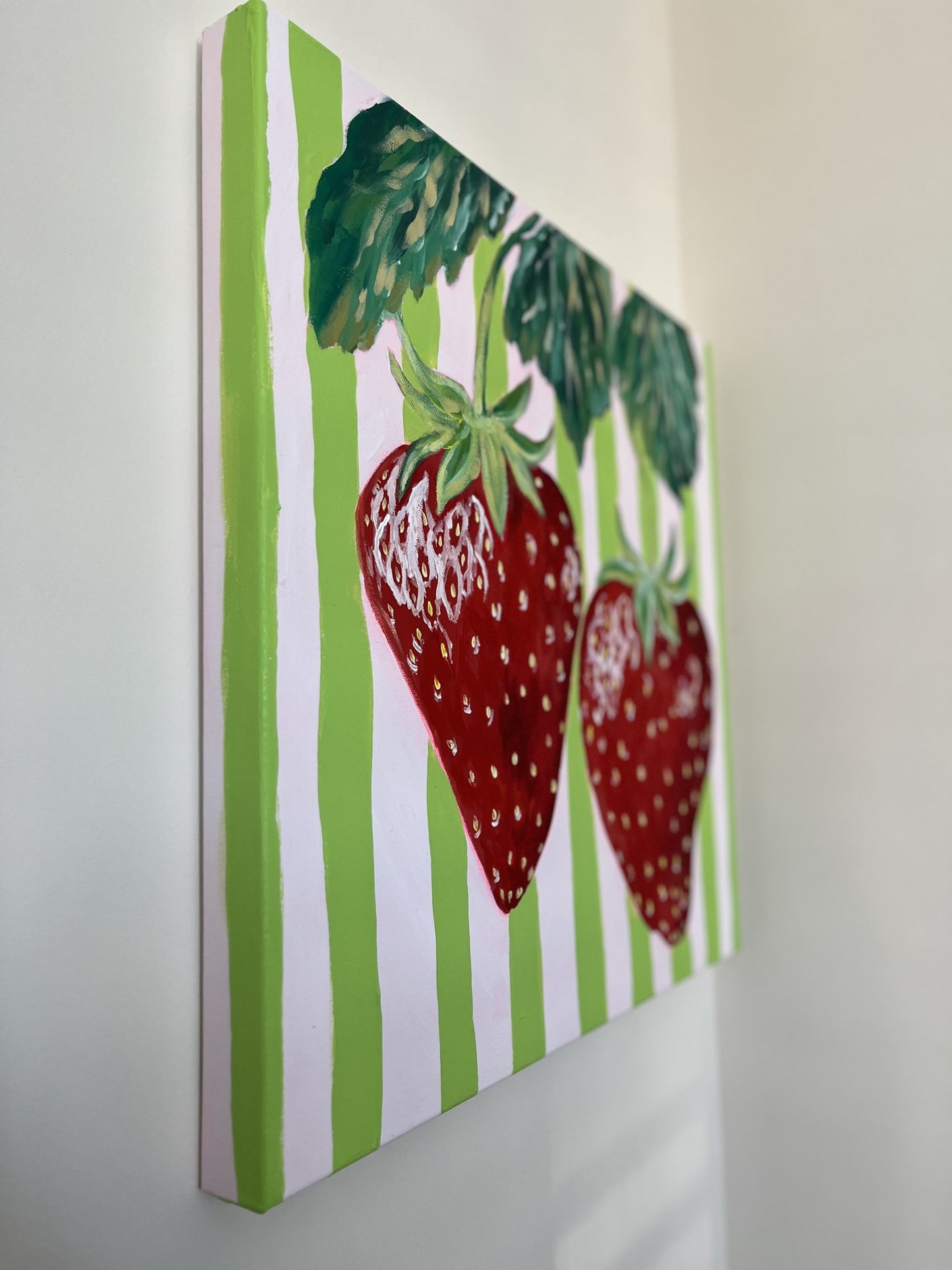 Striped Vintage Strawberries