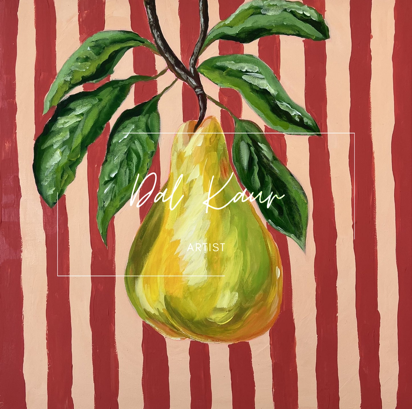 Striped Vintage Pear