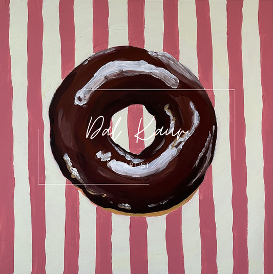 Striped Vintage Doughnut